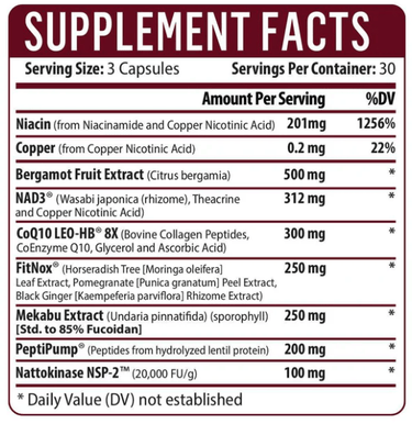 Cardio NAD+ Healthgevity Supplement - Conners Clinic